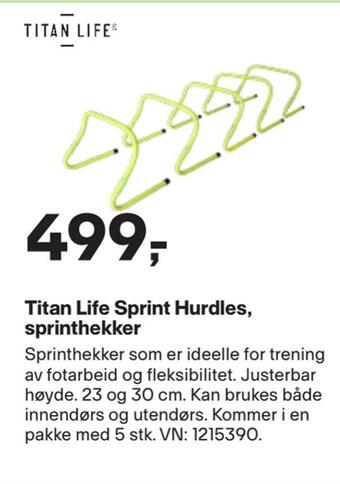 XXL Sport Titan life sprint hurdles, sprinthekker tilbud