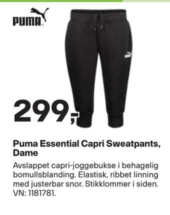 XXL Sport Puma essential capri sweatpants, dame tilbud