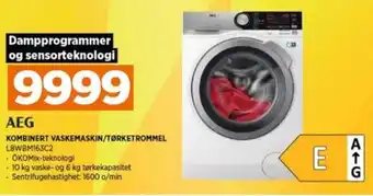 POWER AEG KOMBINERT VASKEMASKIN/TØRKETROMMEL L8WBM163C2 tilbud