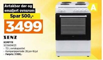 POWER KOMFYR SCIS60W23 tilbud