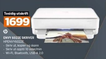 POWER ENVY 6022E SKRIVER HPENVY6022E tilbud