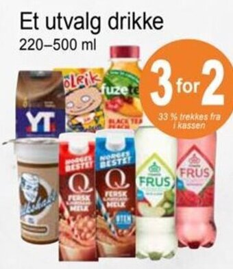 Joker Et utvalg drikke 220-500 ml tilbud