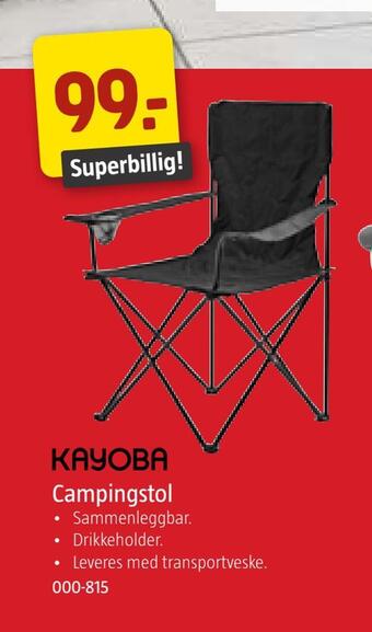Jula Campingstol tilbud