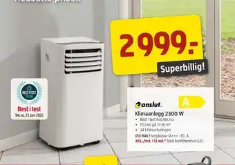 Jula Klimaanlegg 2300 w tilbud