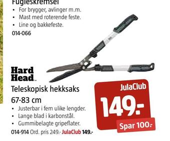 Jula Teleskopisk hekksaks 67-83 cm tilbud