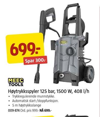Jula Høytrykksspyler 125 bar, 1500 w, 408 l/h tilbud