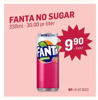 Holdbart Fanta no sugar tilbud