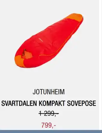 Sport 1 JOTUNHEIM SVARTDALEN KOMPAKT SOVEPOSE tilbud