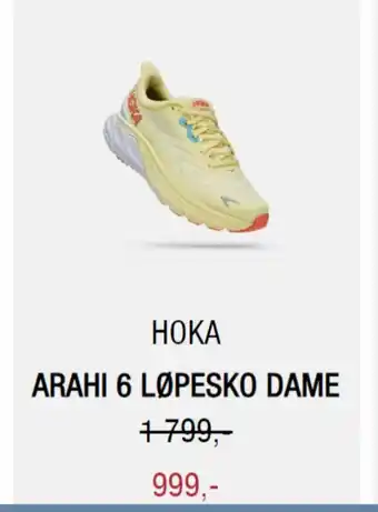 Sport 1 HOKA ARAHI 6 LØPESKO DAME tilbud