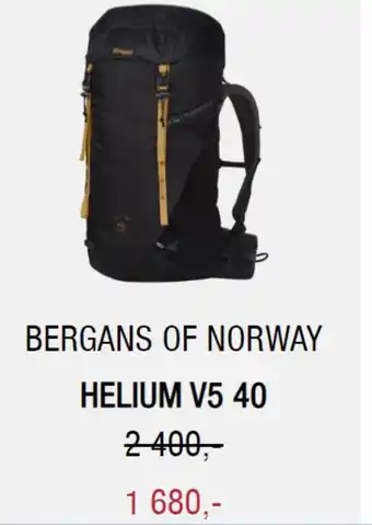 Sport 1 BERGANS OF NORWAY HELIUM V5 40 tilbud