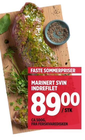 Jacobs Marinert svin indrefilet tilbud
