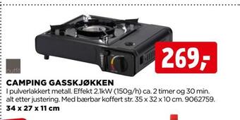 jem & fix Camping gasskjøkken tilbud