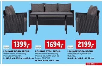 jem & fix Lounge stol seoul tilbud