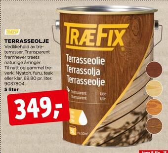 jem & fix Terrasseolje tilbud