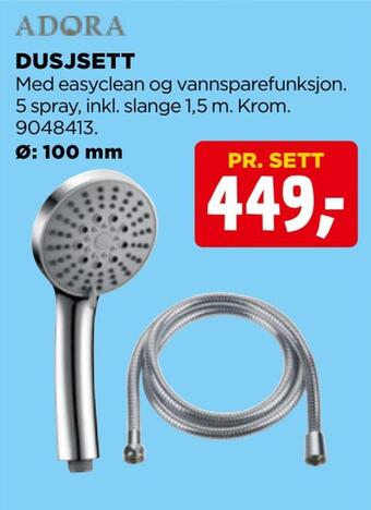 jem & fix Dusjsett tilbud