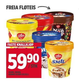 Meny Freia fløteis tilbud