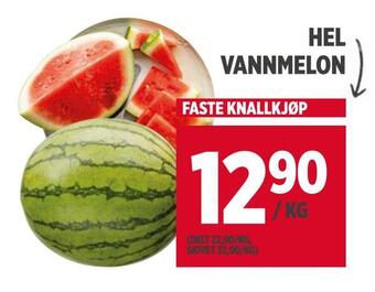 Meny Hel vannmelon tilbud