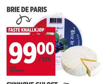 Meny Brie de paris tilbud