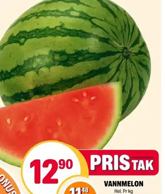 Coop Extra VANNMELON Hel. Pr kg tilbud