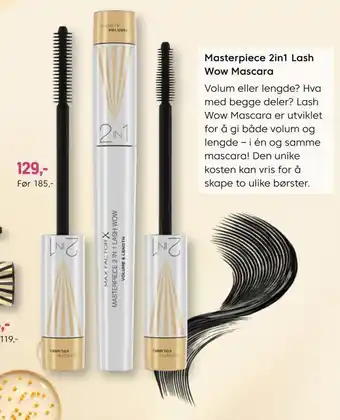 VITA Masterpiece 2in1 lash wow mascara tilbud
