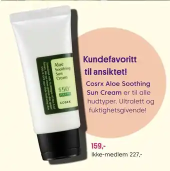 VITA Cosrx aloe soothing sun cream tilbud