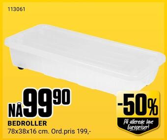 Europris Bedroller tilbud