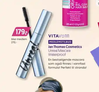 Jan thomas cosmetics unreal mascara waterproof