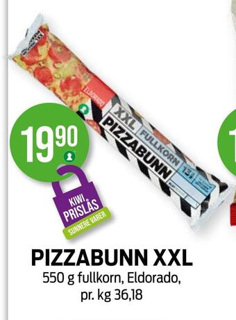 Kiwi Pizzabunn xxl tilbud