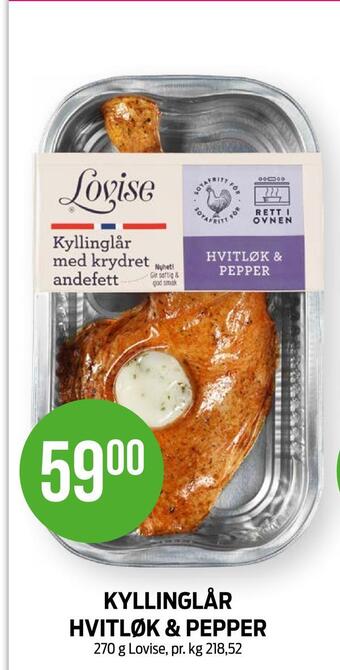 Kiwi Kyllinglår hvitløk & pepper tilbud