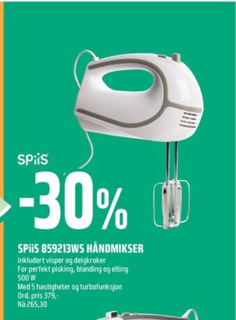 Coop Obs Spiis håndmikser tilbud