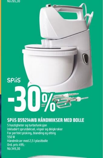 Coop Obs Spiis håndmikser tilbud