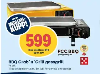 Coop Prix Fcc bbq gassgrill tilbud