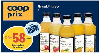Coop Prix Smak juice tilbud