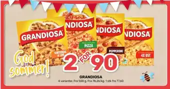 Coop Marked Grandiosa pizza tilbud