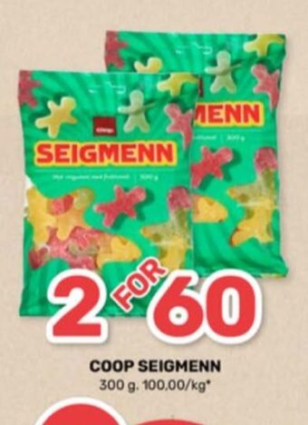Coop Marked Seigmenn godterier tilbud