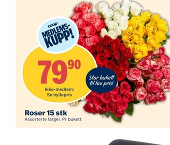 Coop Extra Roser 15 stk tilbud