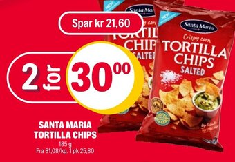 Coop Extra SANTA MARIA TORTILLA CHIPS tilbud