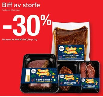 Spar Biff av storfe tilbud