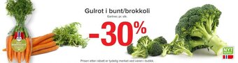 Spar Gulrot i bunt/brokkoli tilbud