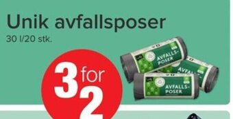Spar Unik avfallsposer tilbud