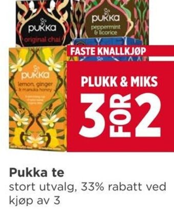 Meny Pukka te tilbud