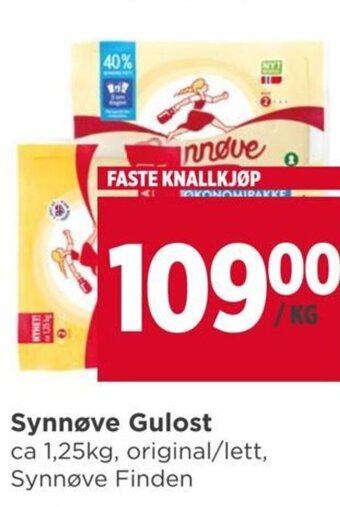 Meny Synnøve Gulost tilbud