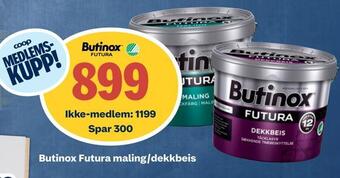 Obs Bygg Butinox futura maling/dekkbeis tilbud