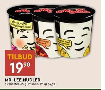 Coop Mega Mr. lee nudler tilbud