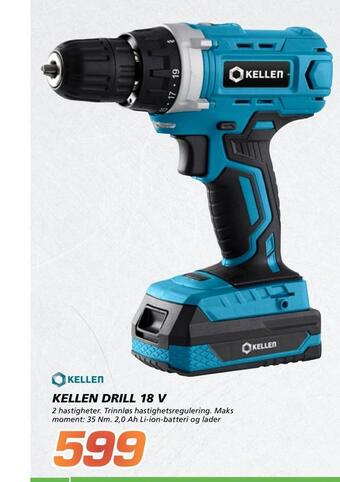 Coop Byggmix Kellen drill 18 v tilbud