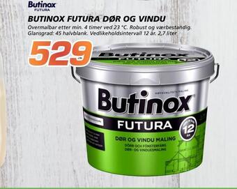 Coop Byggmix Butinox futura dør og vindu tilbud