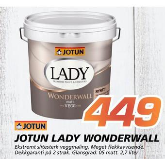 Coop Byggmix Jotun lady wonderwall tilbud