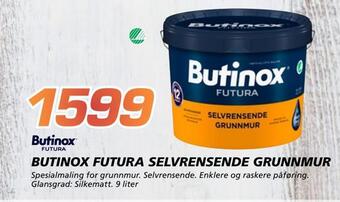 Coop Byggmix Butinox futura selvrensende grunnmur tilbud