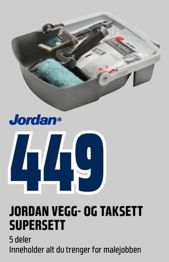 Obs Bygg Jordan vegg- og taksett supersett tilbud