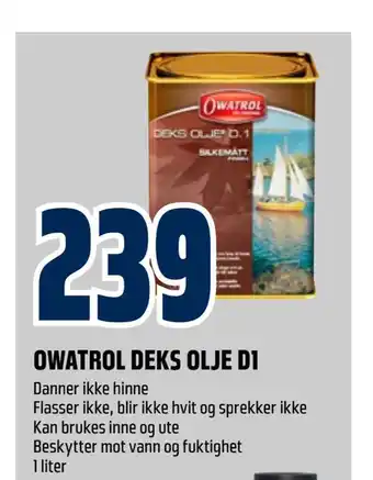 Obs Bygg Owatrol deks olje d1 tilbud